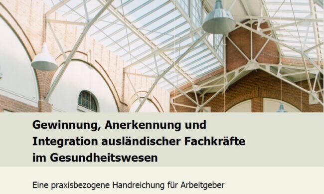 Fachkräfte_Gesundheitswesen Ausländische Fachkräfte im Gesundheitswesen